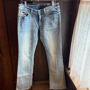 Miss Me Faded Blue Boot Cut Jeans